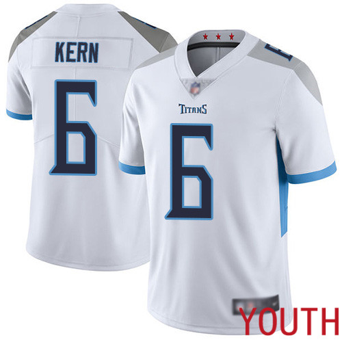 Tennessee Titans Limited White Youth Brett Kern Road Jersey NFL Football 6 Vapor Untouchable